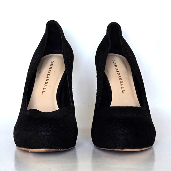 LOEFFLER RANDALL Women's Esther Wood Heel Pump size 6.5 - Picture 2 of 9